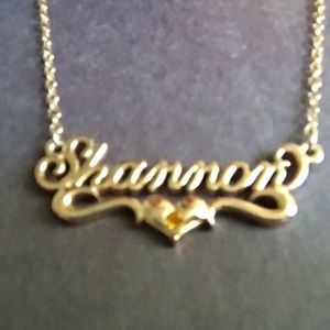 Shannon named necklace Rose Gold